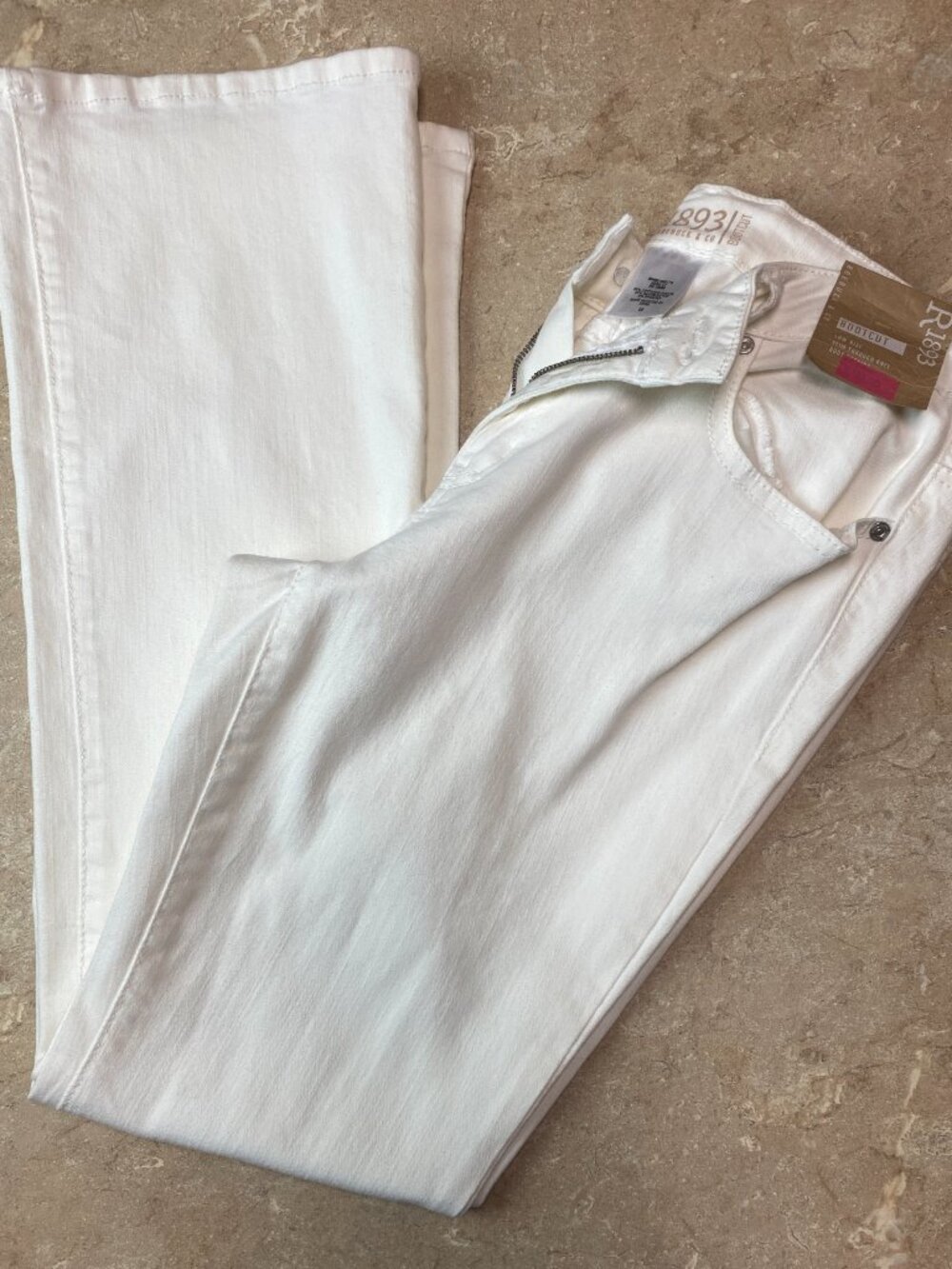 R1893 Bootcut Jeans Size 12 White